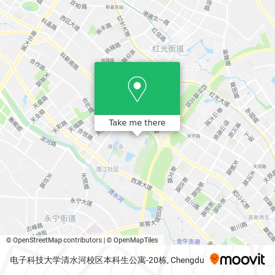 电子科技大学清水河校区本科生公寓-20栋 map