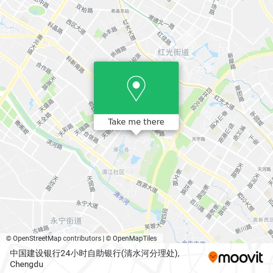 中国建设银行24小时自助银行(清水河分理处) map