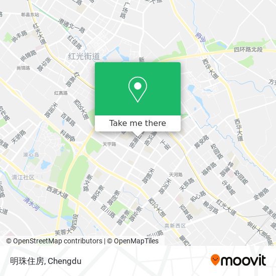明珠住房 map