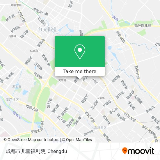 成都市儿童福利院 map