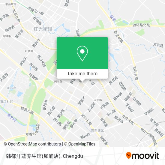韩都汗蒸养生馆(犀浦店) map