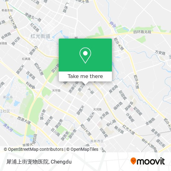 犀浦上街宠物医院 map