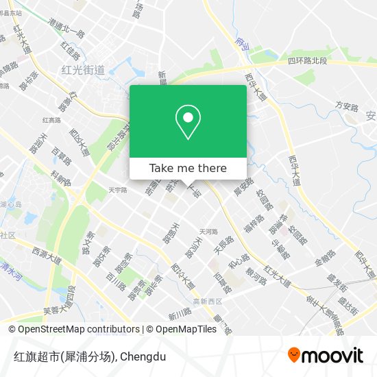 红旗超市(犀浦分场) map