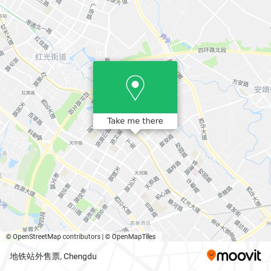 地铁站外售票 map