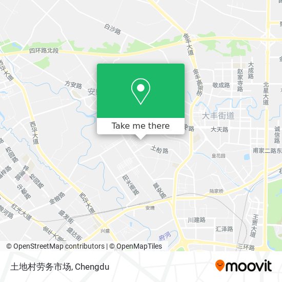 土地村劳务市场 map