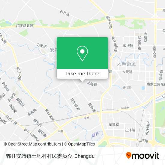 郫县安靖镇土地村村民委员会 map