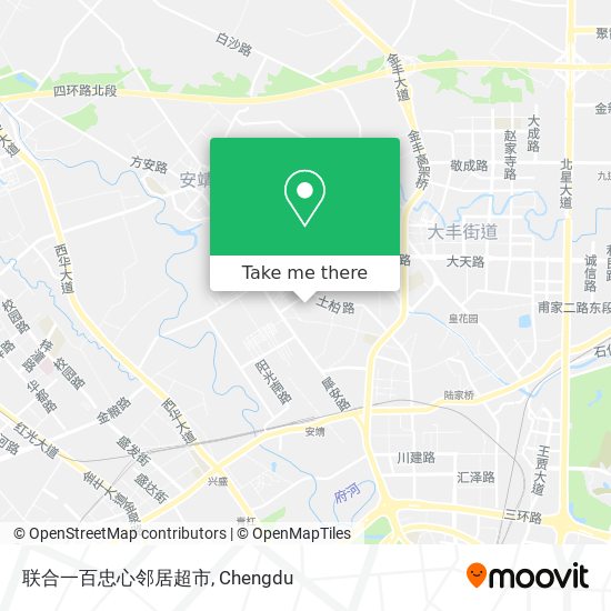 联合一百忠心邻居超市 map