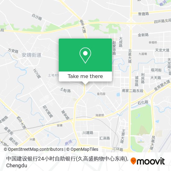 中国建设银行24小时自助银行(久高盛购物中心东南) map