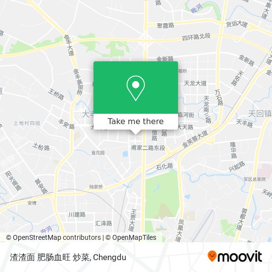 渣渣面 肥肠血旺 炒菜 map