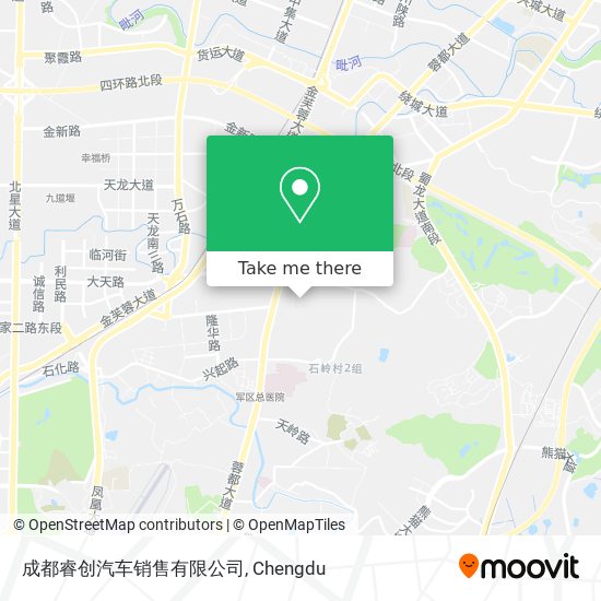 成都睿创汽车销售有限公司 map