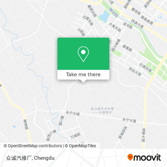 众诚汽修厂 map