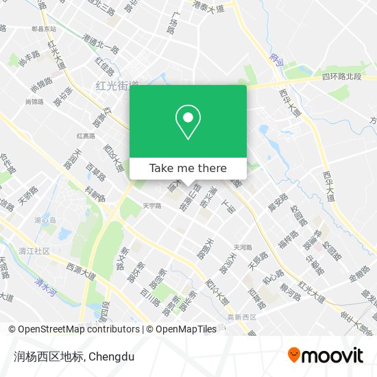 润杨西区地标 map