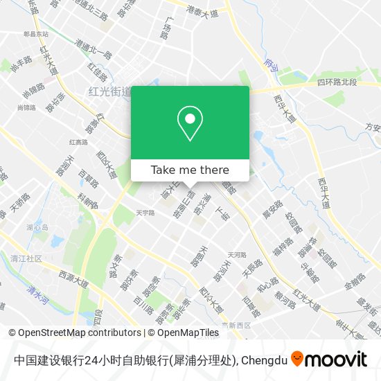 中国建设银行24小时自助银行(犀浦分理处) map