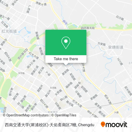 西南交通大学(犀浦校区)-天佑斋南区7幢 map