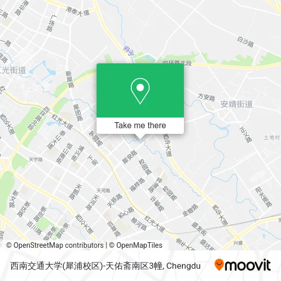 西南交通大学(犀浦校区)-天佑斋南区3幢 map