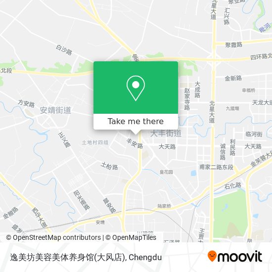 逸美坊美容美体养身馆(大风店) map