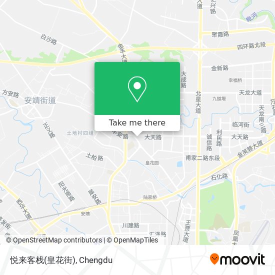 悦来客栈(皇花街) map