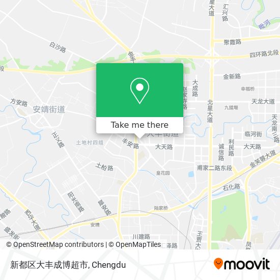 新都区大丰成博超市 map