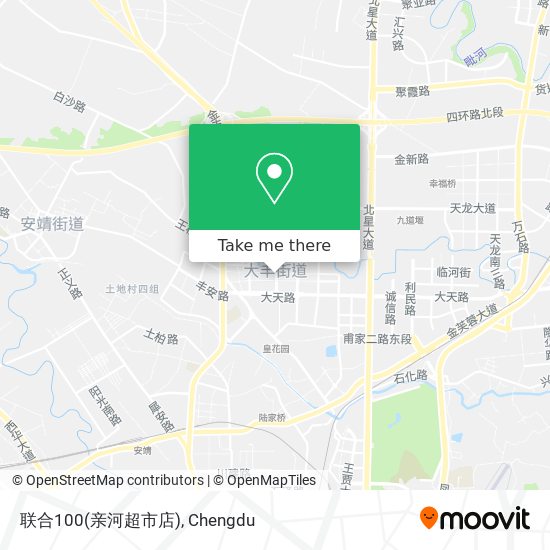 联合100(亲河超市店) map