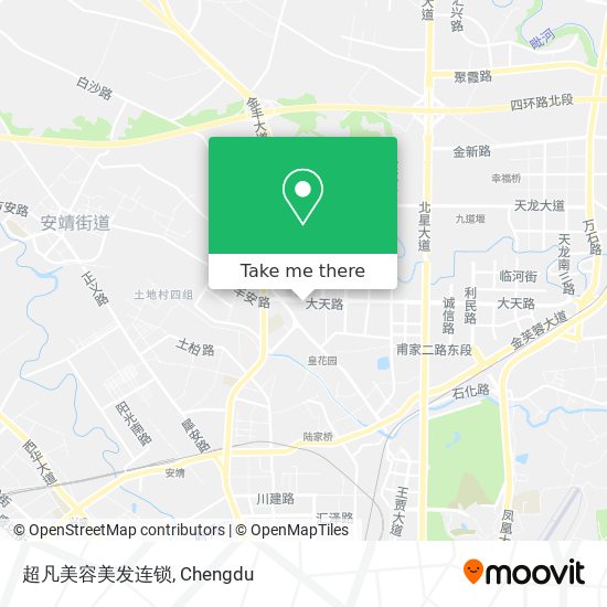 超凡美容美发连锁 map