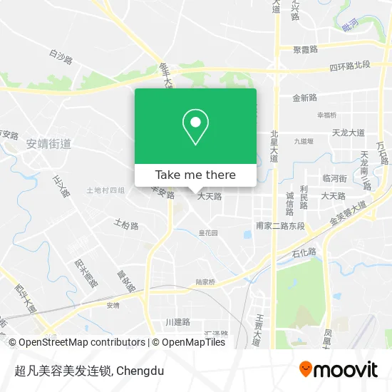 超凡美容美发连锁 map