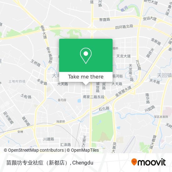 苗颜坊专业祛痘（新都店） map