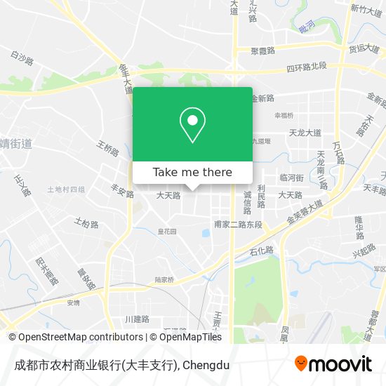 成都市农村商业银行(大丰支行) map
