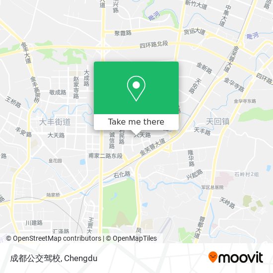 成都公交驾校 map