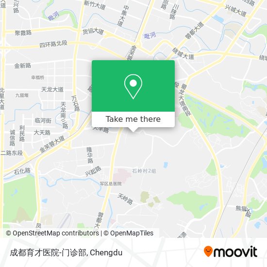 成都育才医院-门诊部 map