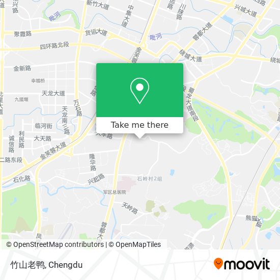 竹山老鸭 map