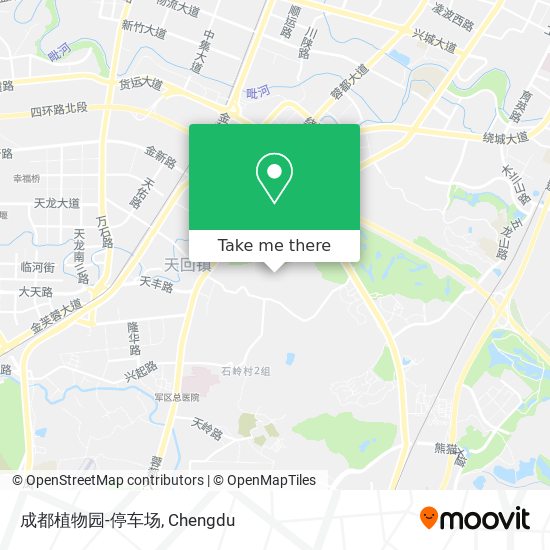 成都植物园-停车场 map