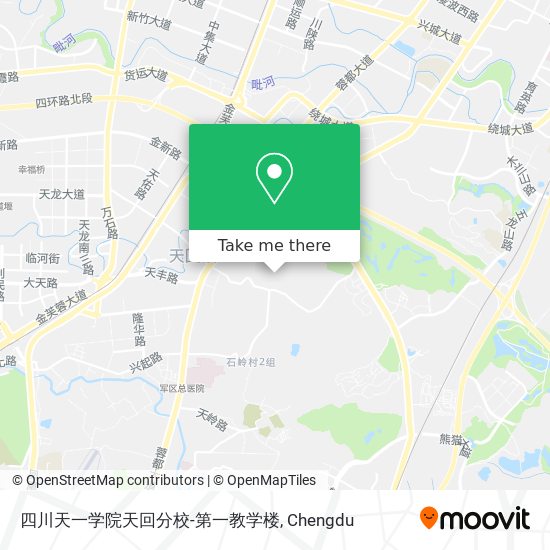 四川天一学院天回分校-第一教学楼 map