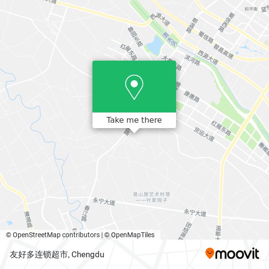 友好多连锁超市 map