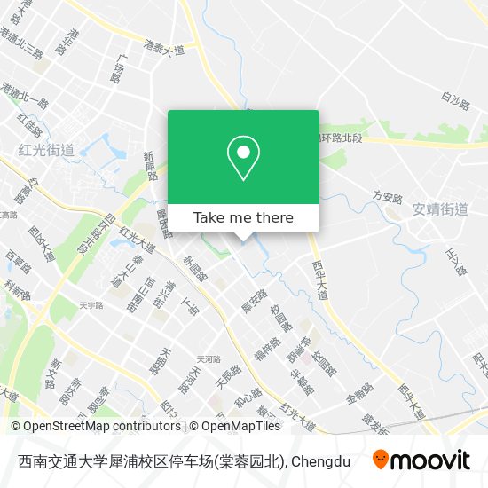 西南交通大学犀浦校区停车场(棠蓉园北) map