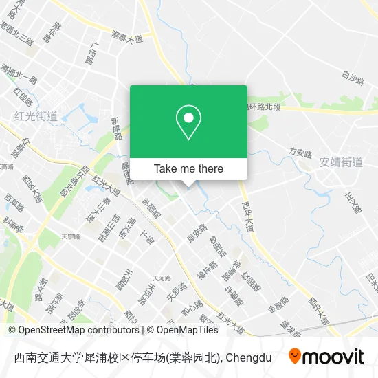 西南交通大学犀浦校区停车场(棠蓉园北) map