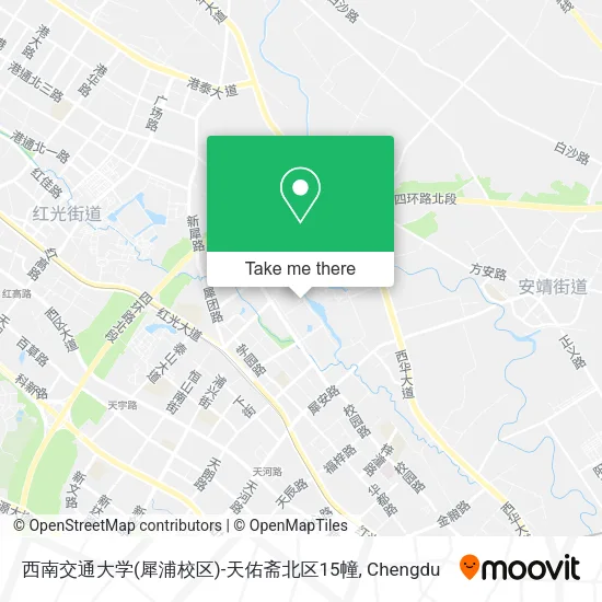 西南交通大学(犀浦校区)-天佑斋北区15幢 map