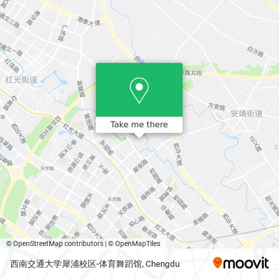 西南交通大学犀浦校区-体育舞蹈馆 map