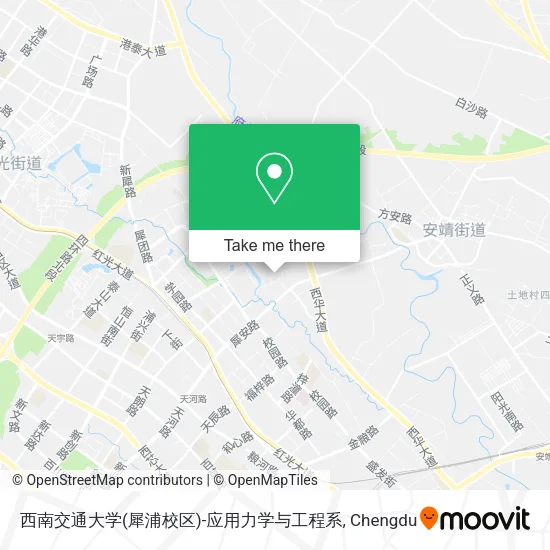 西南交通大学(犀浦校区)-应用力学与工程系 map