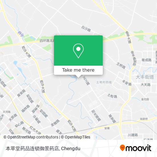本草堂药品连锁御景药店 map