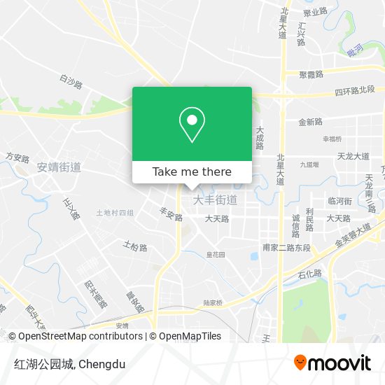 红湖公园城 map