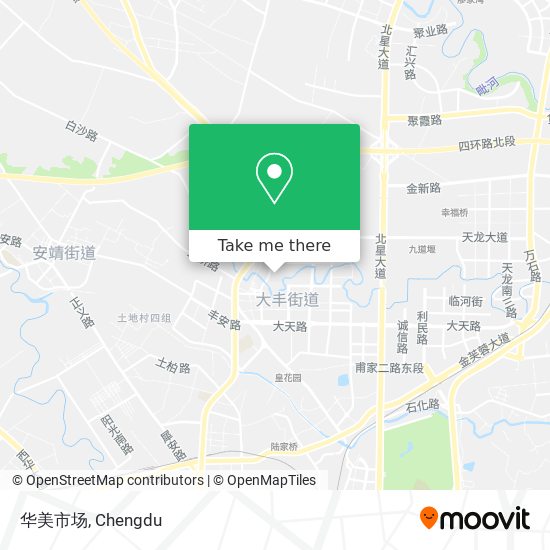 华美市场 map