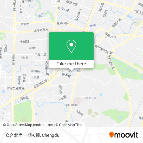 众合北尚一期-6幢 map