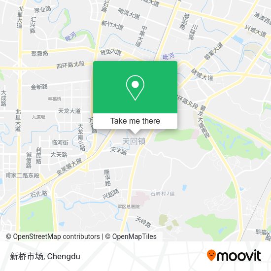 新桥市场 map