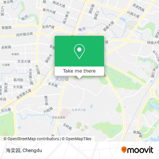 海棠园 map
