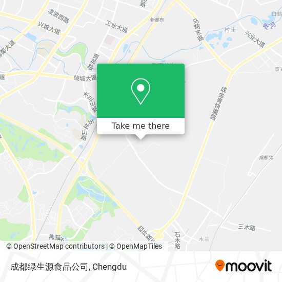 成都绿生源食品公司 map