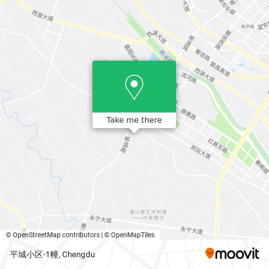 平城小区-1幢 map