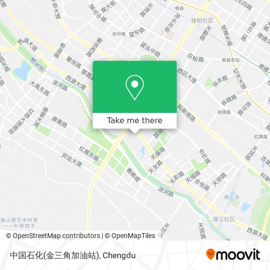 中国石化(金三角加油站) map
