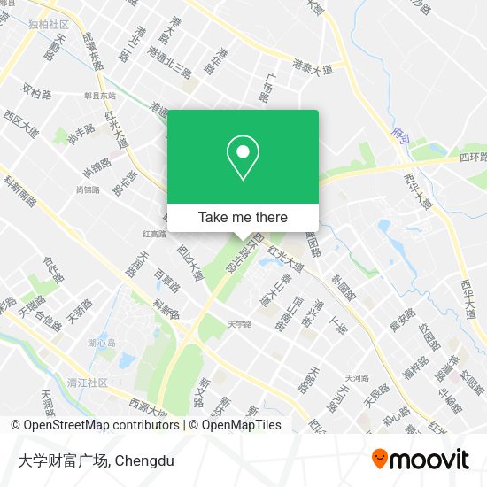 大学财富广场 map