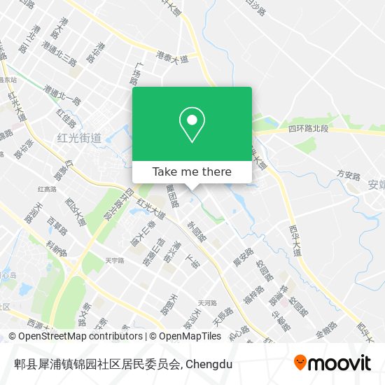 郫县犀浦镇锦园社区居民委员会 map