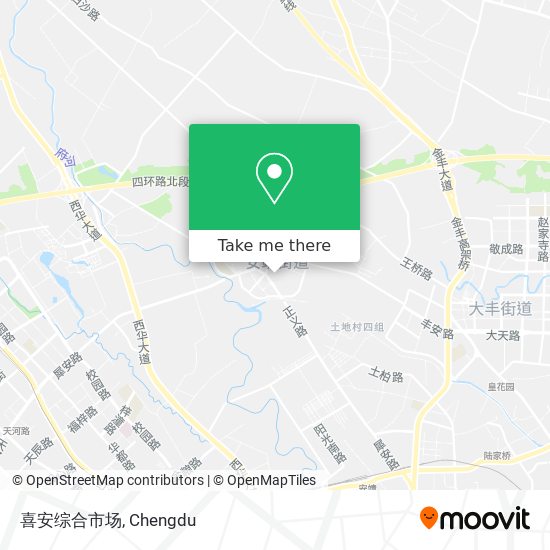喜安综合市场 map